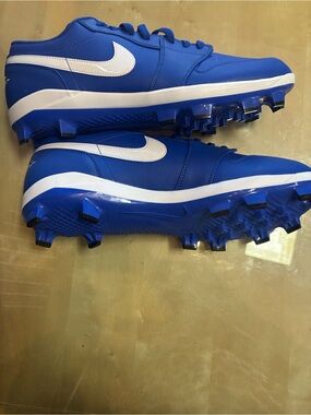 Authentic Nike Air Jordan  Royal Blue and White Cleat-Sneakers  Men.Size 11.5